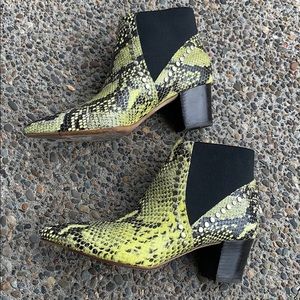 Snake Print Booties 1 HOUR SALE